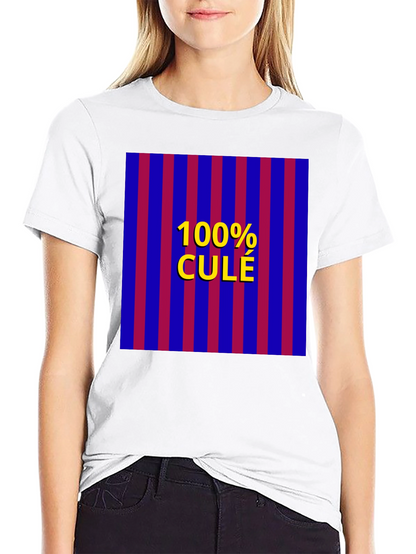 100% Cule T-Shirt - FC Barcelona Fan Pride Tee