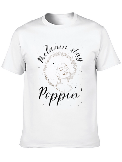 Melanin Stay Poppin Graphic Tee