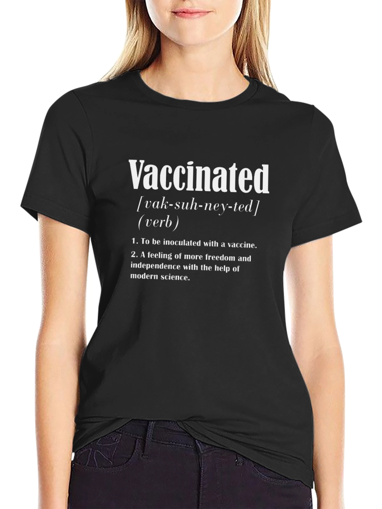 Vaccinated Definition Graphic T-Shirt