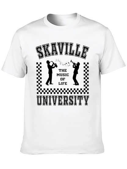 Skaville University Black Graphic Tee