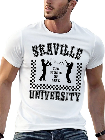 Skaville University Black Graphic Tee