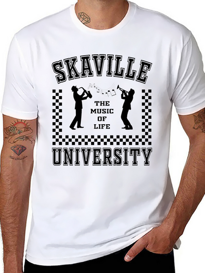 Skaville University Black Graphic Tee