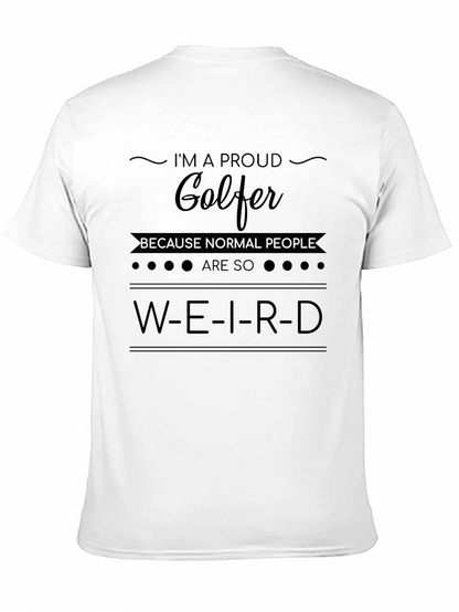 Proud Golfer Graphic T-Shirt - Funny Golf Tee