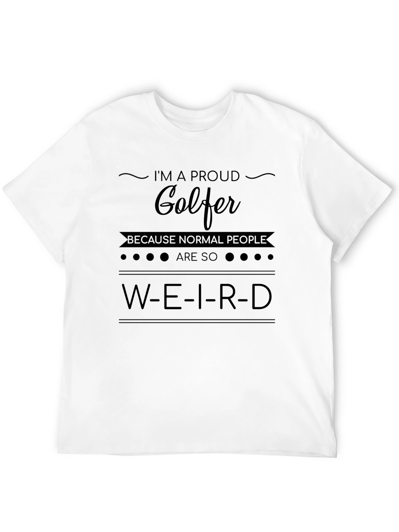 Proud Golfer Graphic T-Shirt - Funny Golf Tee