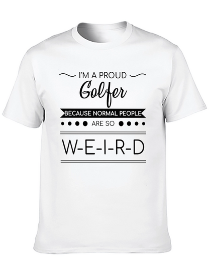 Proud Golfer Graphic T-Shirt - Funny Golf Tee