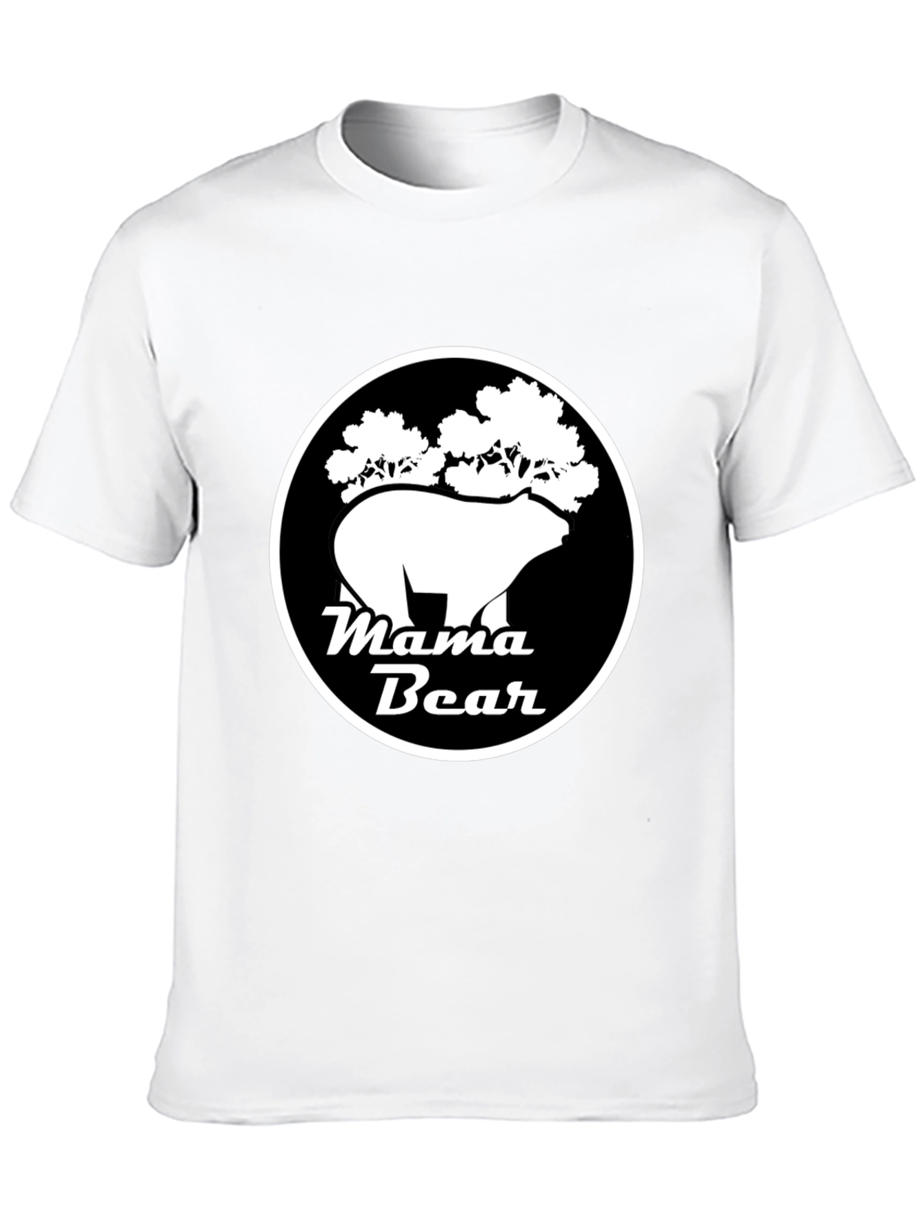 Mama Bear Graphic Tee - Black Cotton Shirt