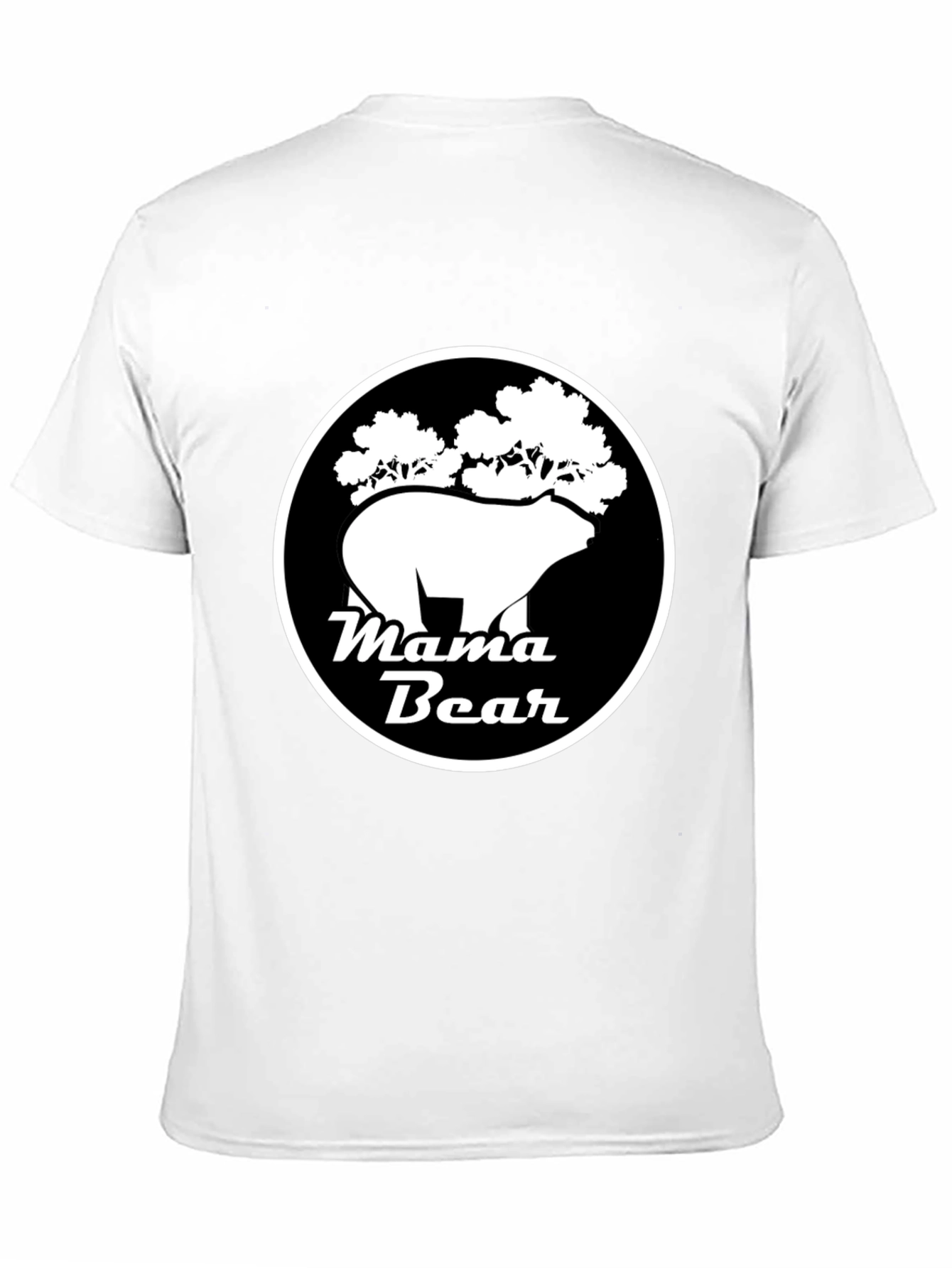 Mama Bear Graphic Tee - Black Cotton Shirt