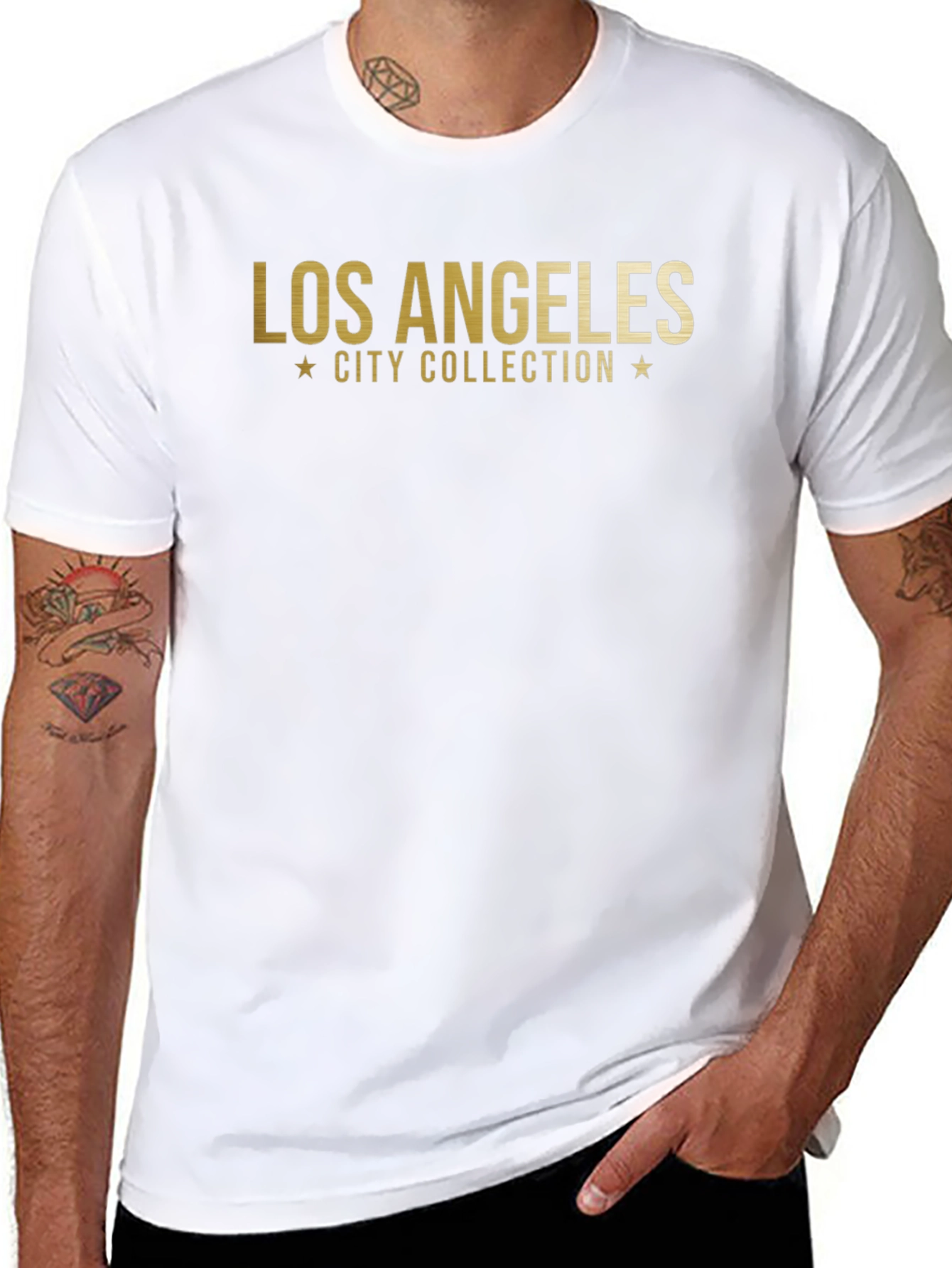 Los Angeles City Collection Graphic Tee - Black