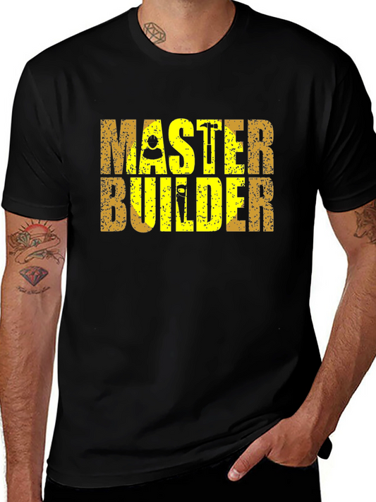 Master Builder T-Shirt Black Cotton