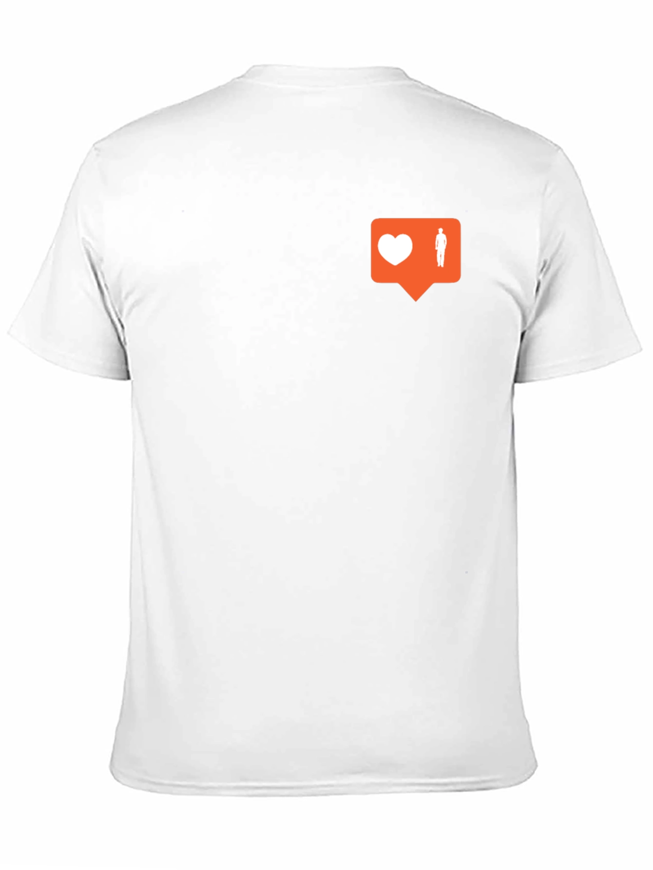 Trendy Black Tee with Social Media Icon