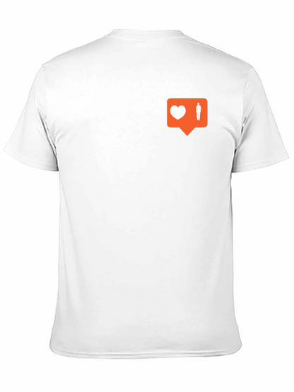 Trendy Black Tee with Social Media Icon
