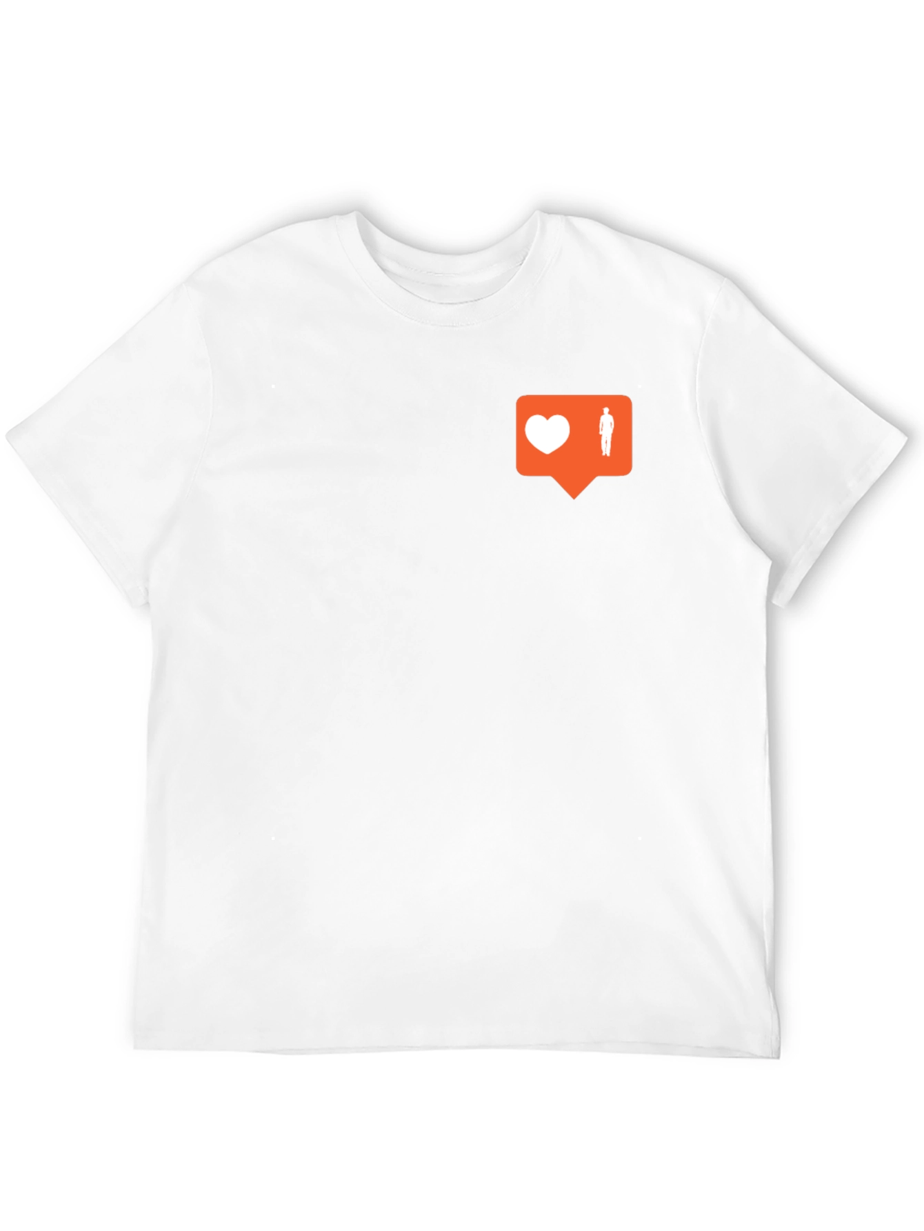 Trendy Black Tee with Social Media Icon
