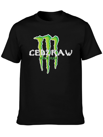 CED2RAW Graphic Print Crew Neck T-Shirt