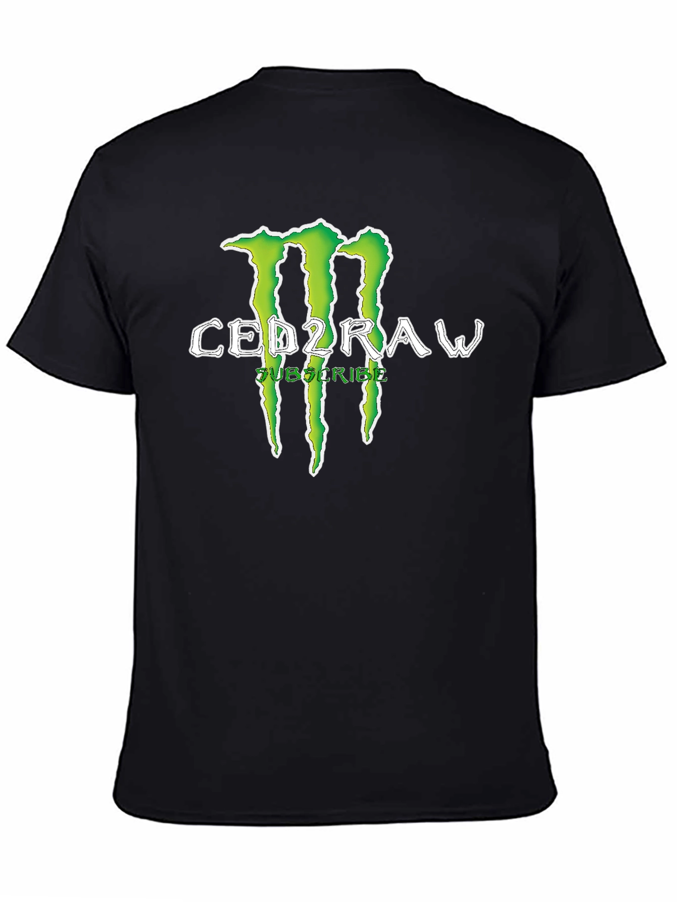 CED2RAW Graphic Print Crew Neck T-Shirt