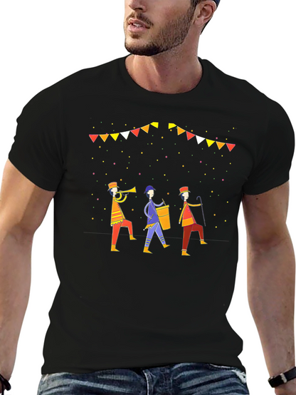 Festive Band T-Shirt: Stylish & Unique Design