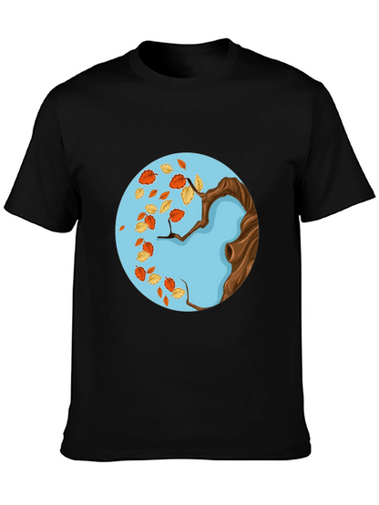 Autumn Tree Graphic Tee - Stylish Fall Design