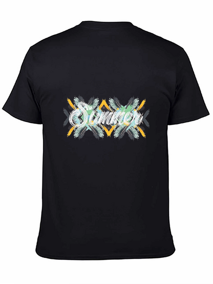 Summer Vibes Graphic Black T-Shirt