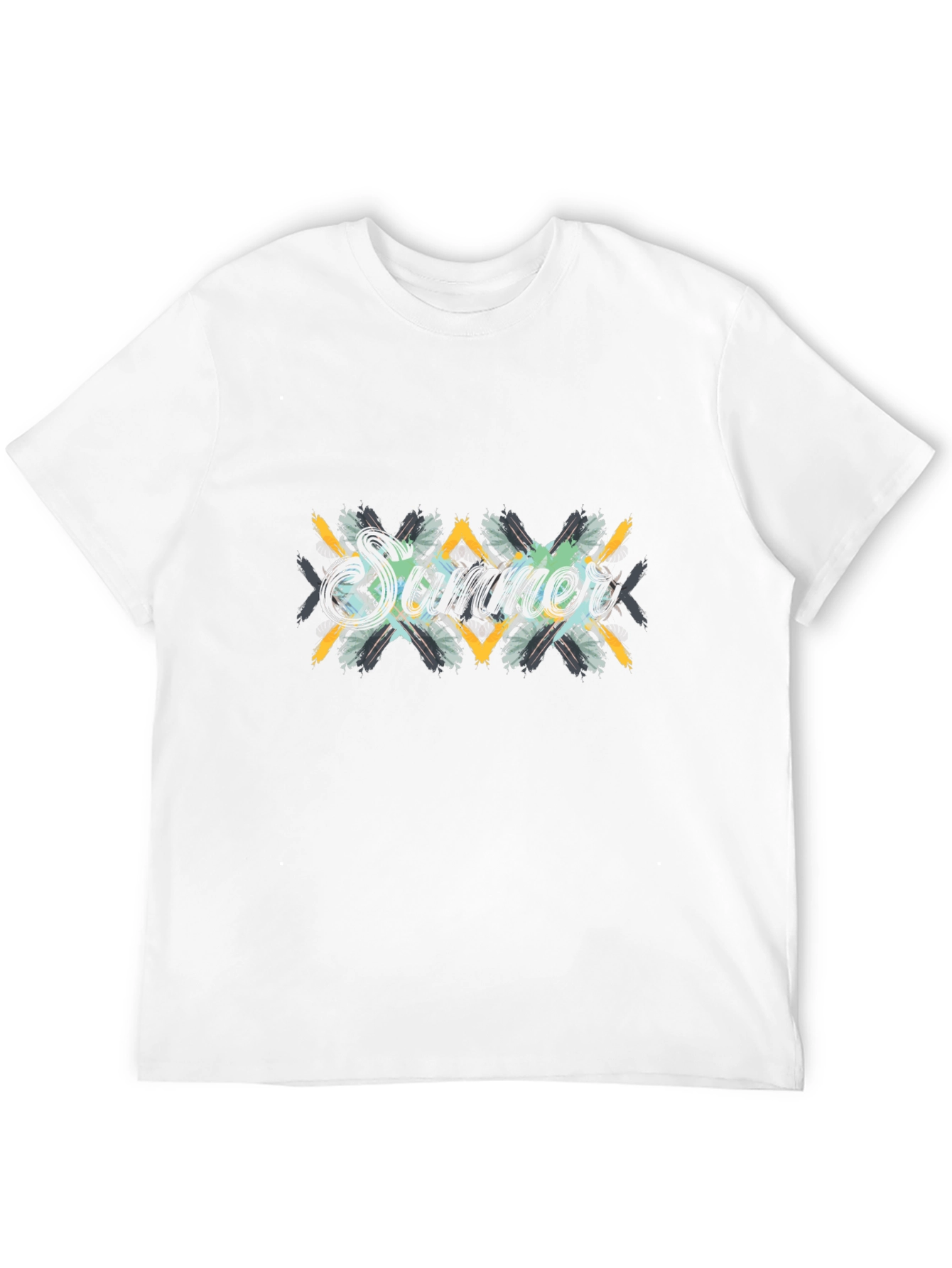 Summer Vibes Graphic Black T-Shirt