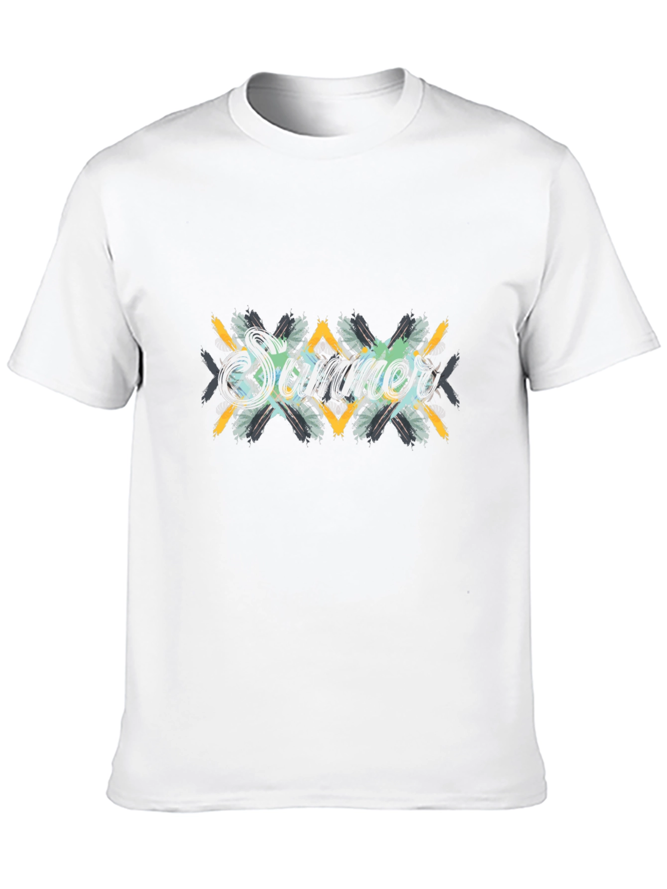 Summer Vibes Graphic Black T-Shirt
