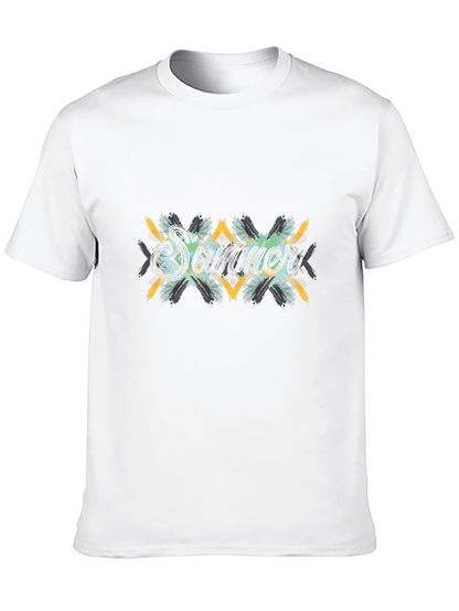 Summer Vibes Graphic Black T-Shirt