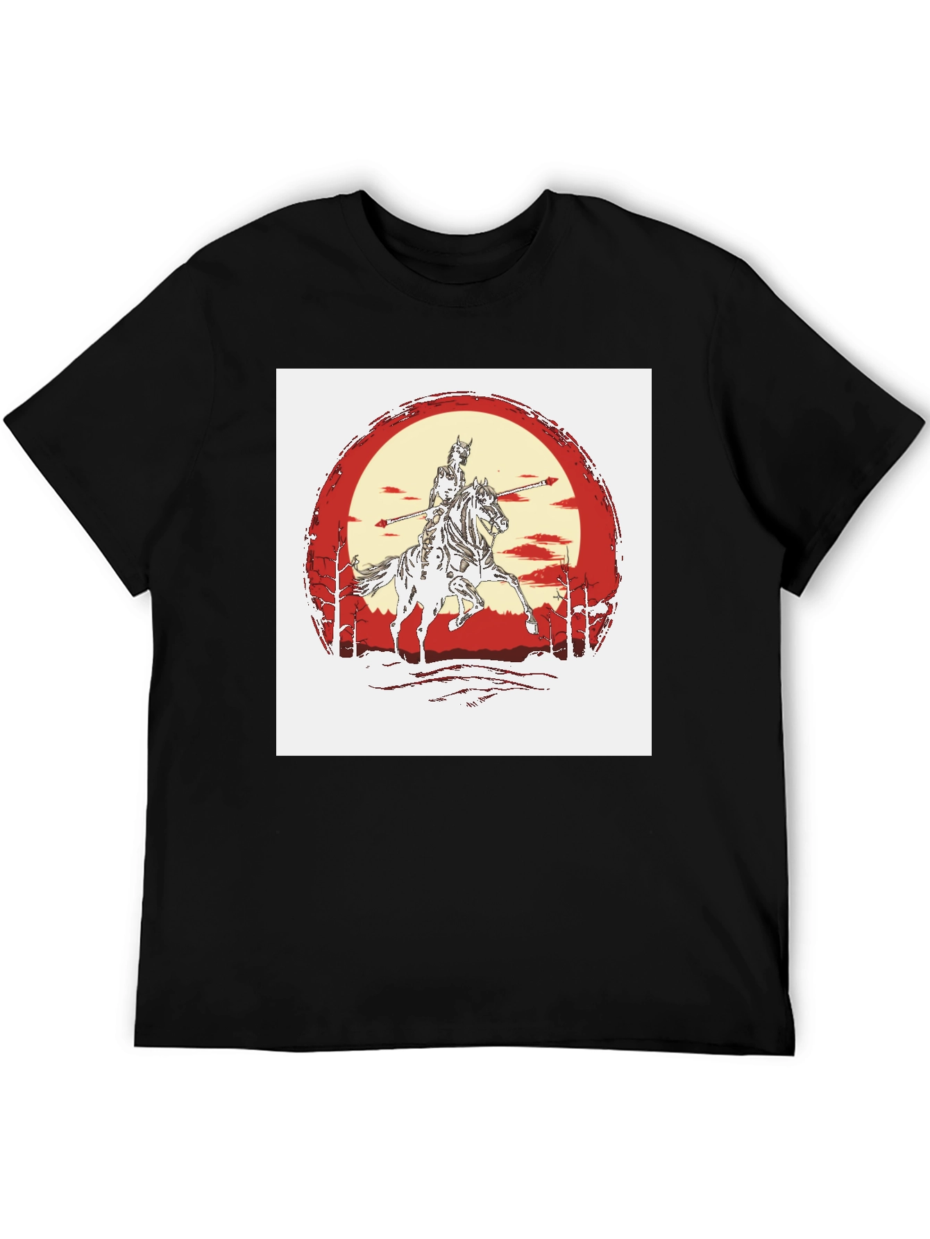 Knight Horseman Black T-Shirt