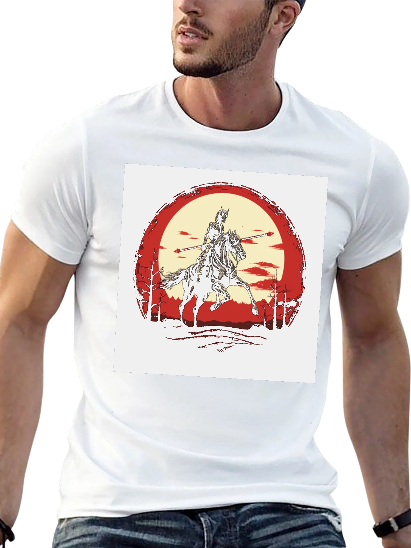Knight Horseman Black T-Shirt