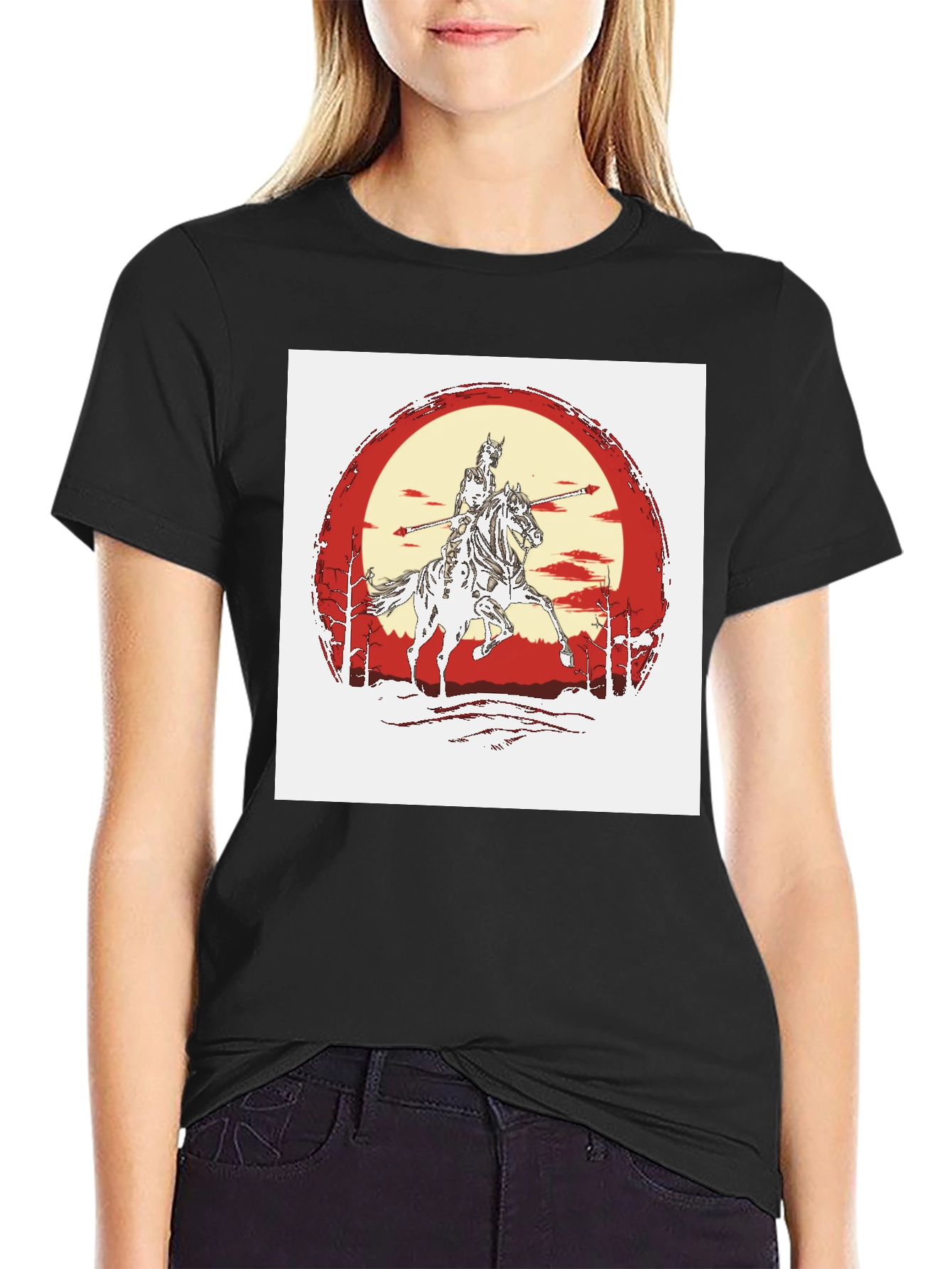 Knight Horseman Black T-Shirt