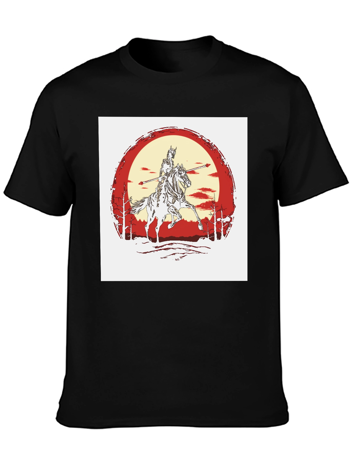Knight Horseman Black T-Shirt