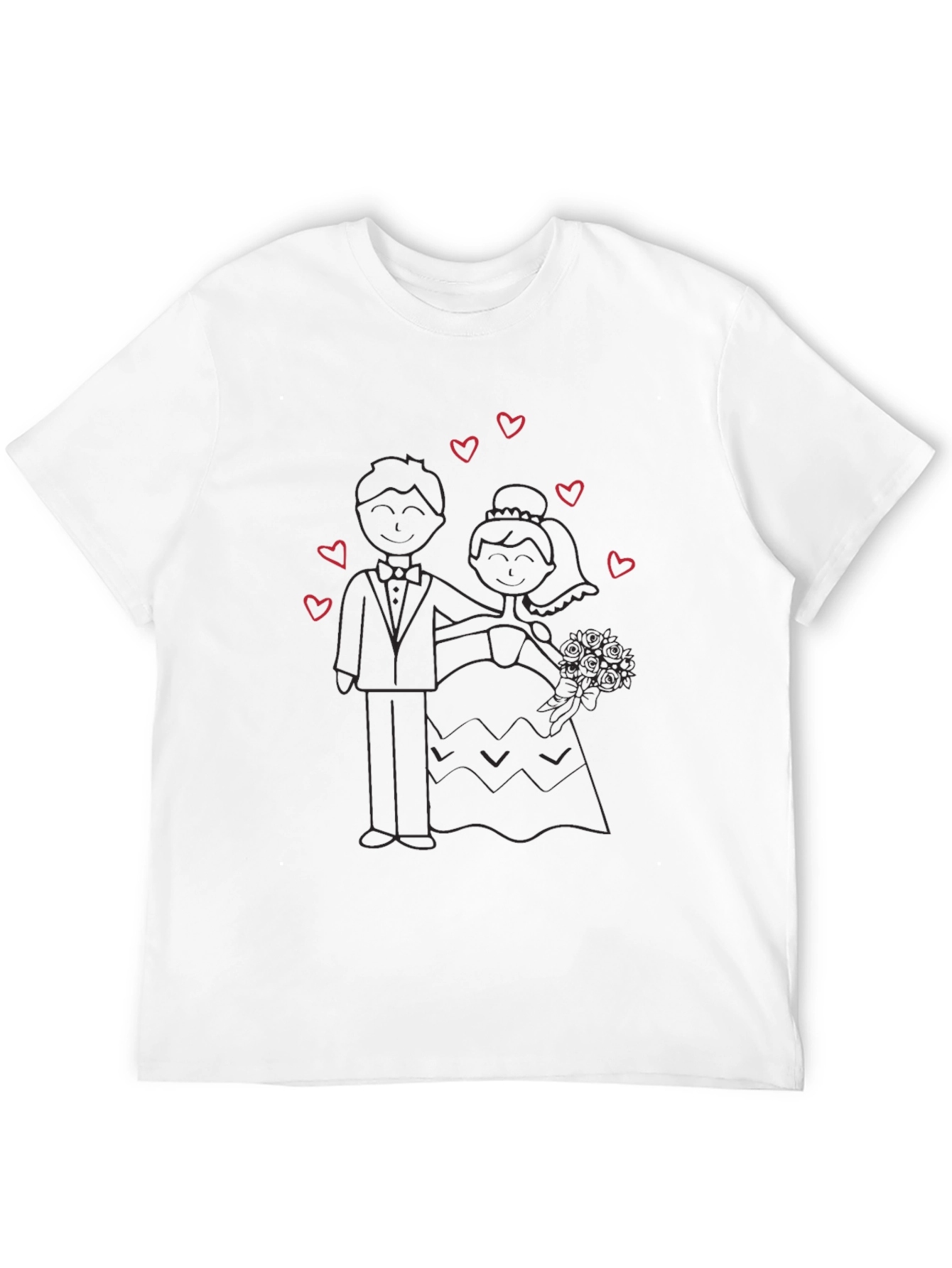 Wedding Day Tee - Bride and Groom Love