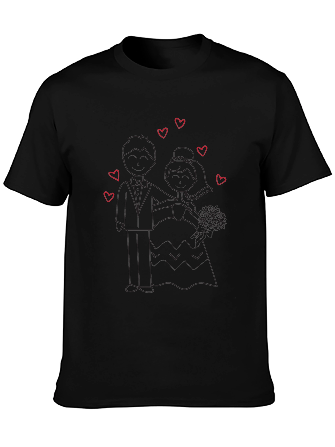Wedding Day Tee - Bride and Groom Love