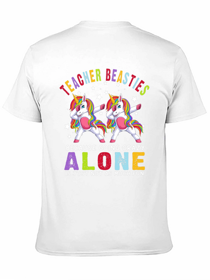 Teacher Beasties Unicorn Graphic T-Shirt