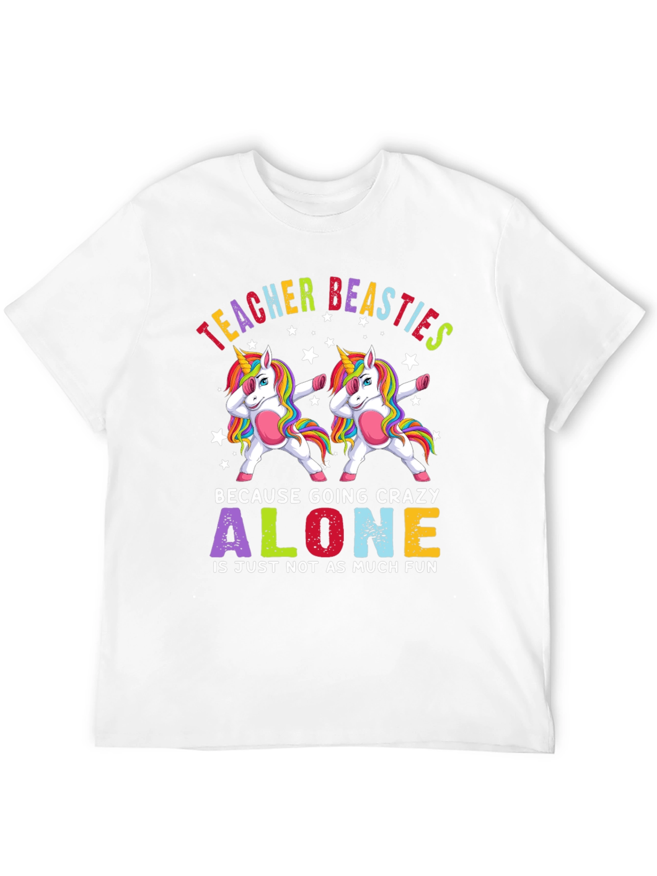 Teacher Beasties Unicorn Graphic T-Shirt