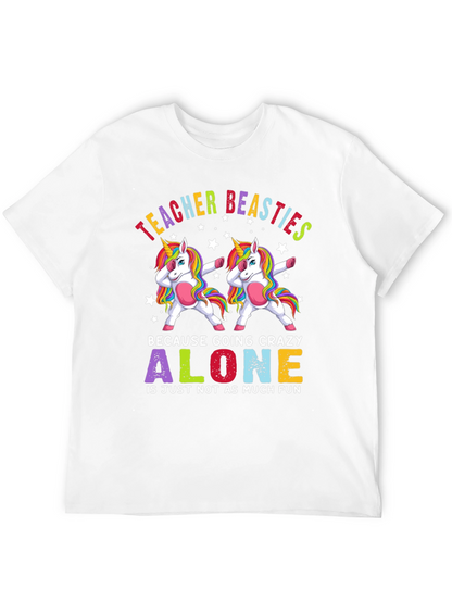 Teacher Beasties Unicorn Graphic T-Shirt