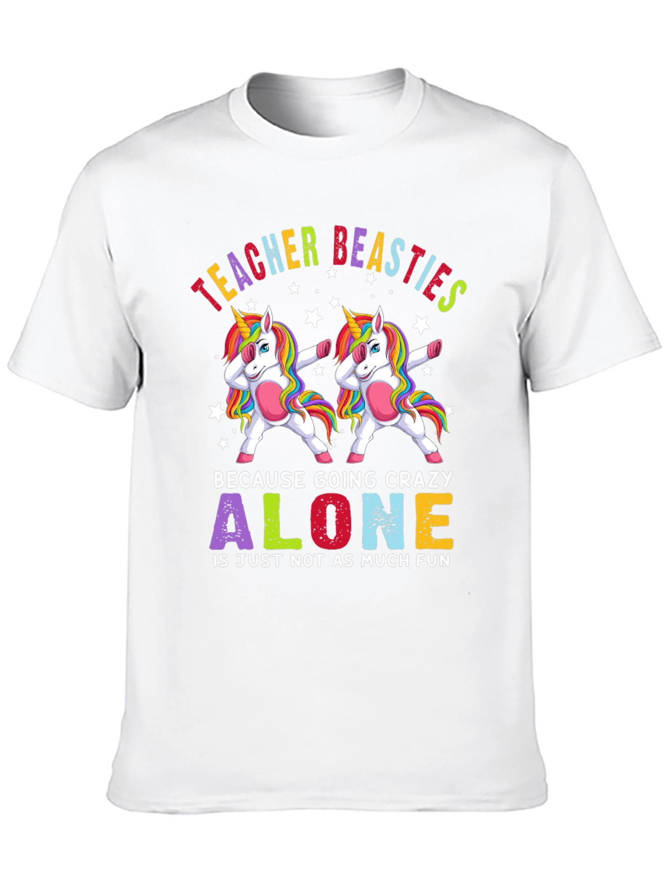 Teacher Beasties Unicorn Graphic T-Shirt