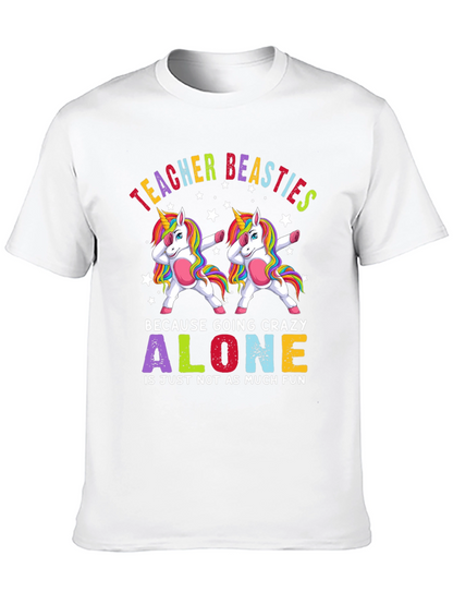 Teacher Beasties Unicorn Graphic T-Shirt