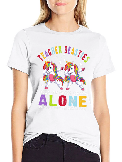 Teacher Beasties Unicorn Graphic T-Shirt