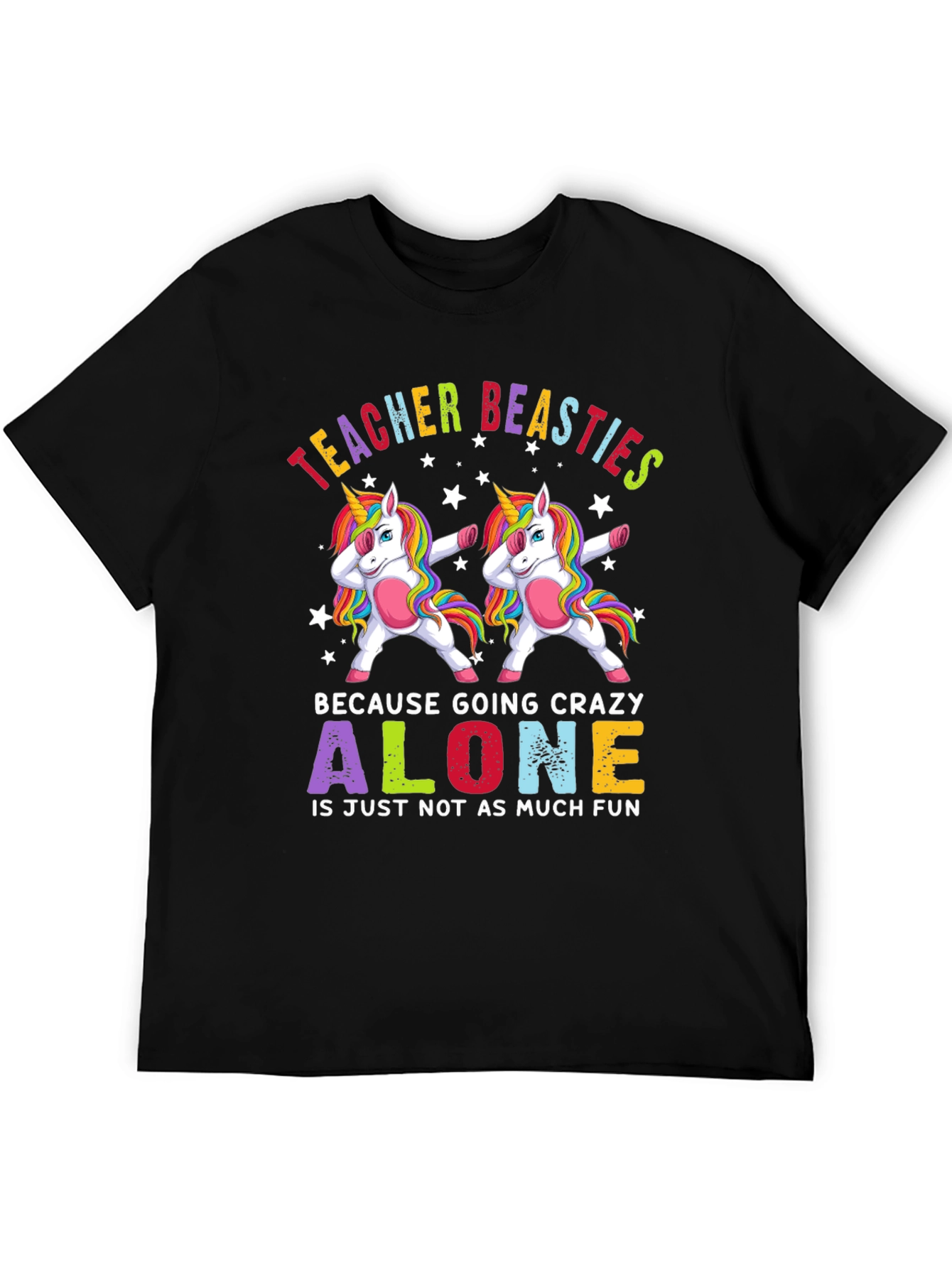 Teacher Beasties Unicorn Graphic T-Shirt