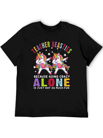 Teacher Beasties Unicorn Graphic T-Shirt