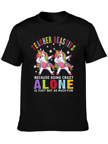 Teacher Beasties Unicorn Graphic T-Shirt