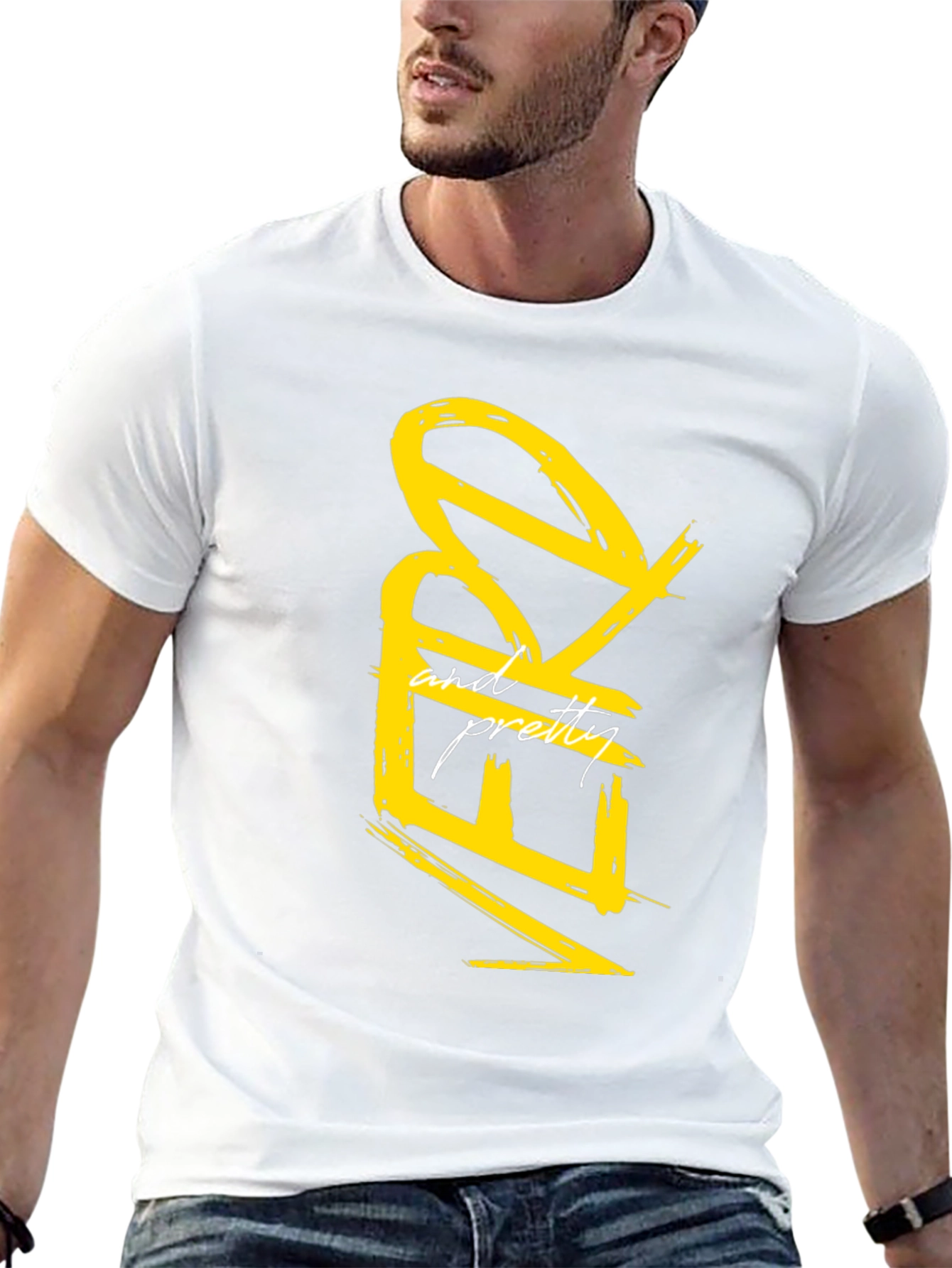 Nerdy and Pretty Graphic Tee - Black Casual T-Shirt