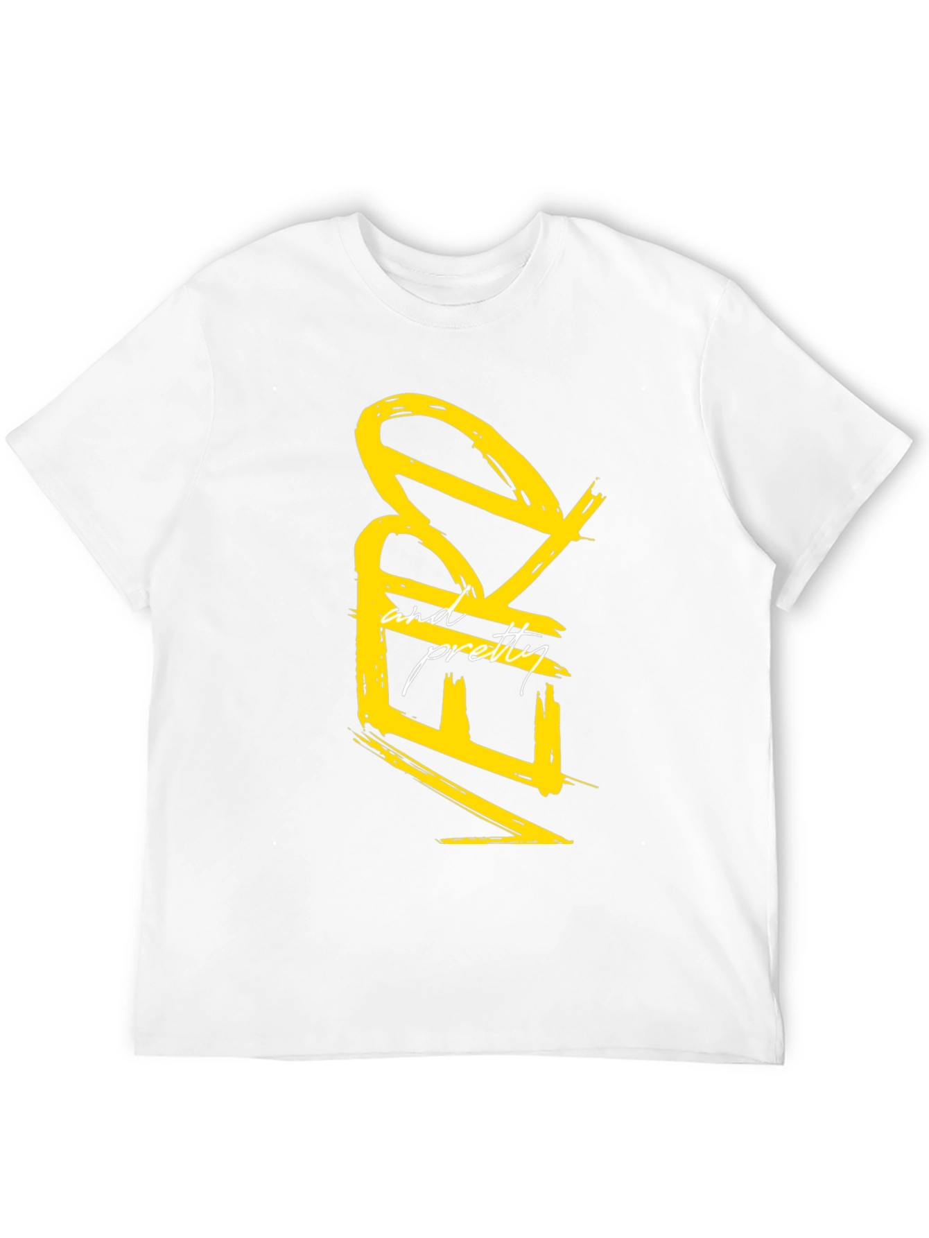 Nerdy and Pretty Graphic Tee - Black Casual T-Shirt