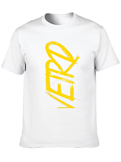 Nerdy and Pretty Graphic Tee - Black Casual T-Shirt