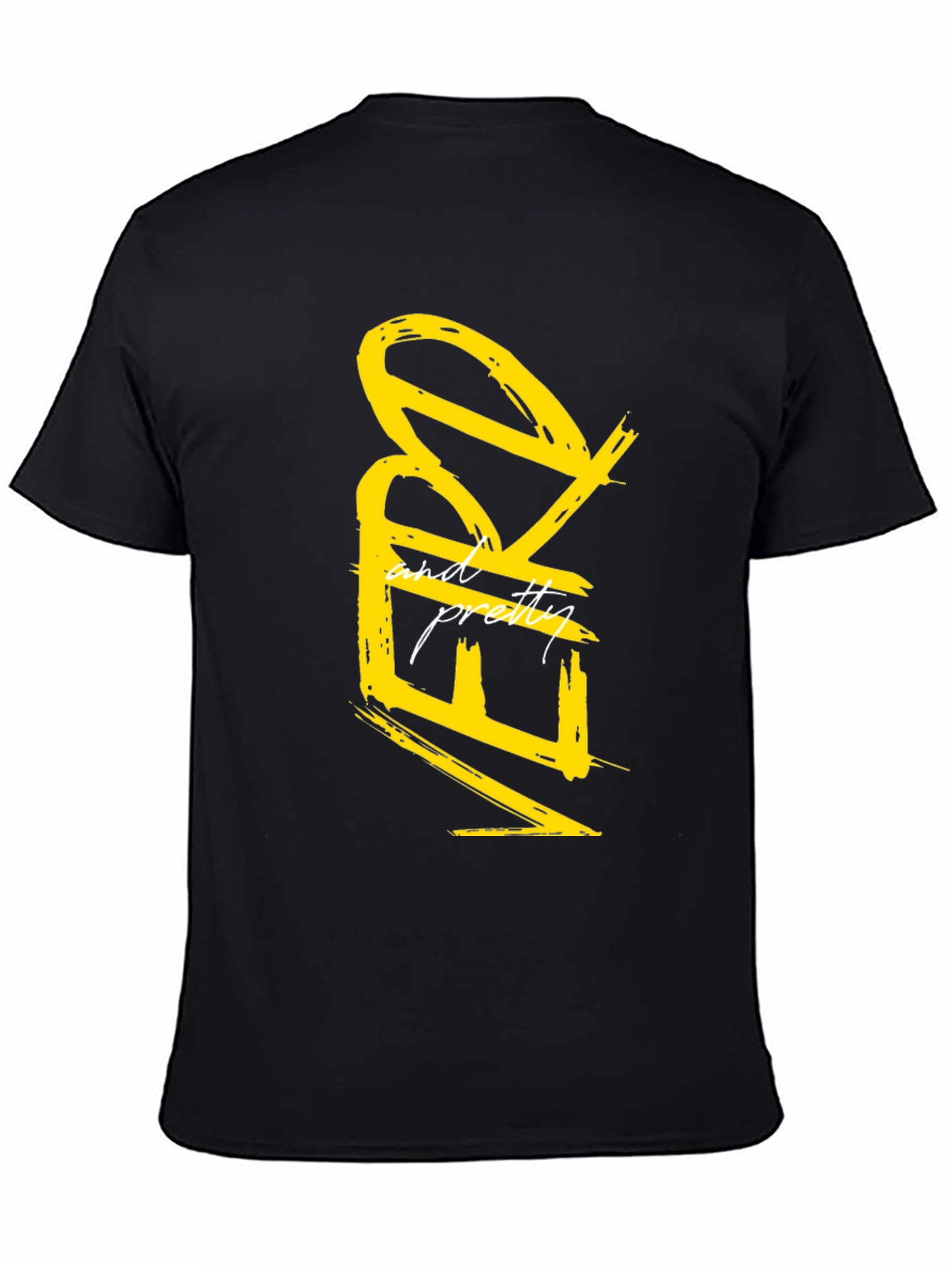 Nerdy and Pretty Graphic Tee - Black Casual T-Shirt