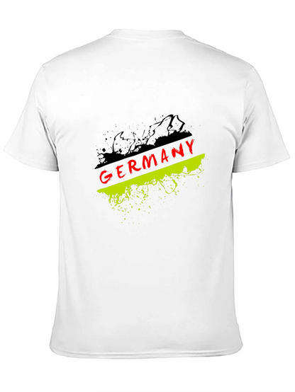 Germany Flag Graphic T-Shirt - Black Crew Neck Tee