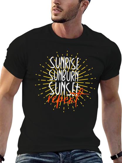 Sunrise Sunburn Sunset Repeat T-Shirt