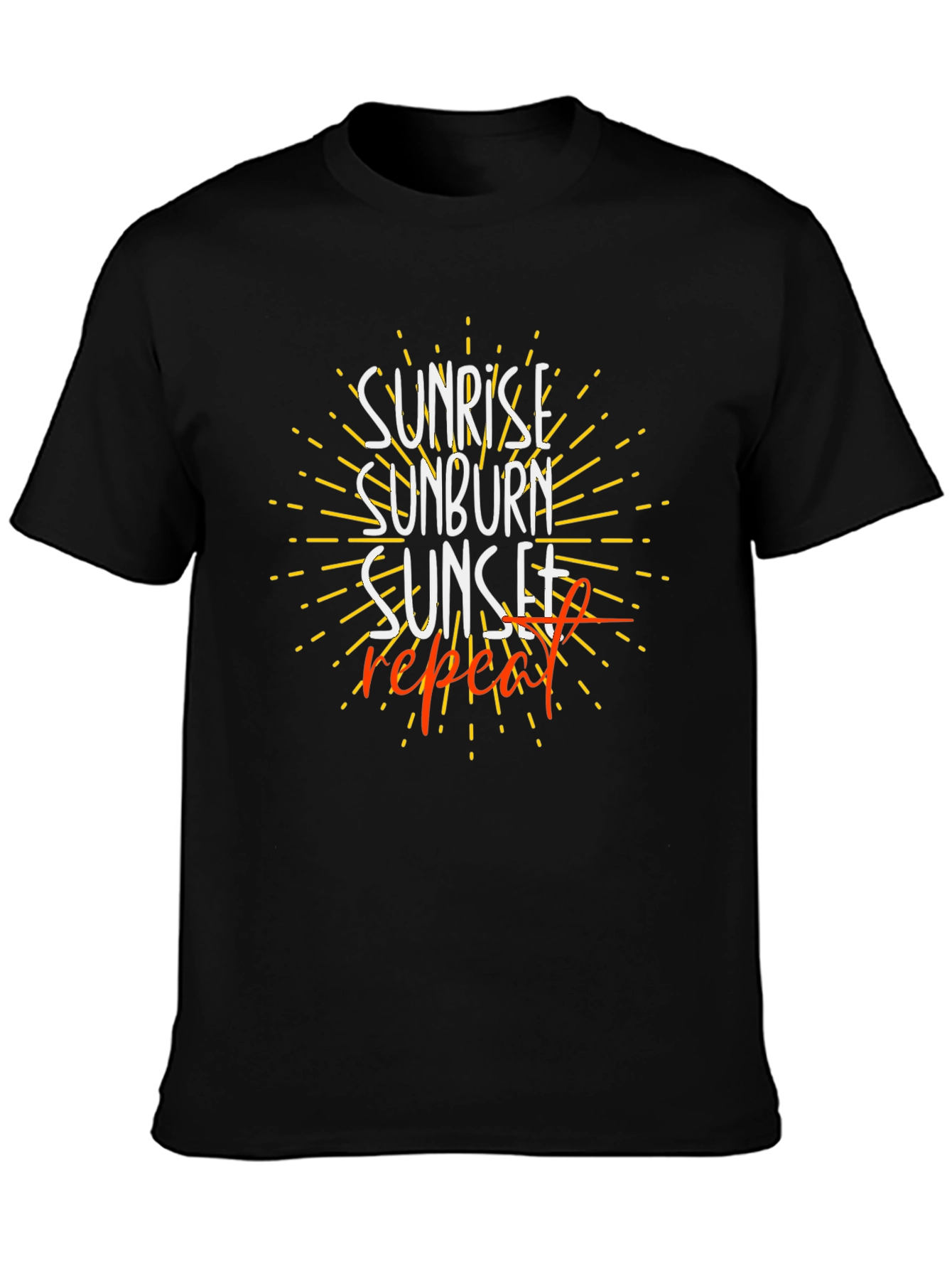 Sunrise Sunburn Sunset Repeat T-Shirt