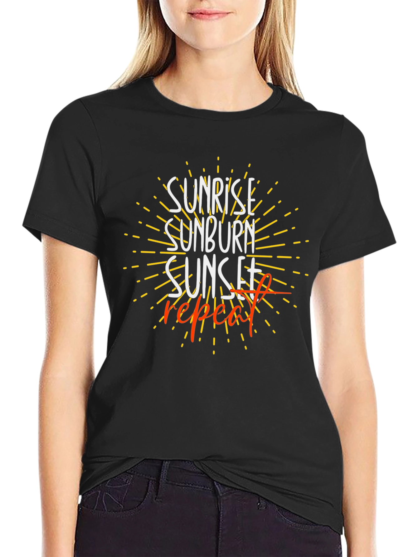 Sunrise Sunburn Sunset Repeat T-Shirt
