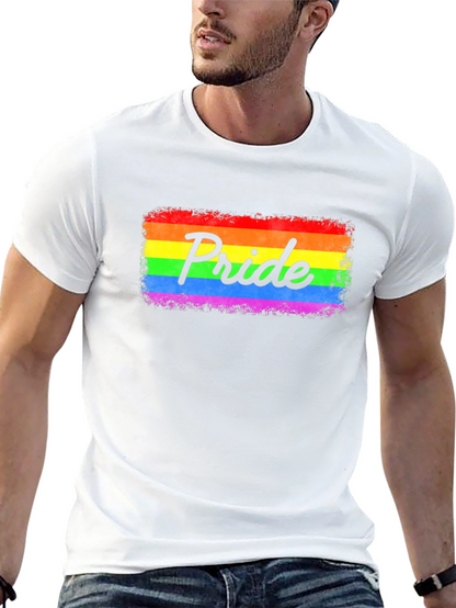 Pride Rainbow Graphic Black T-Shirt