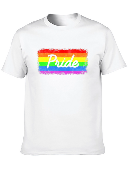 Pride Rainbow Graphic Black T-Shirt