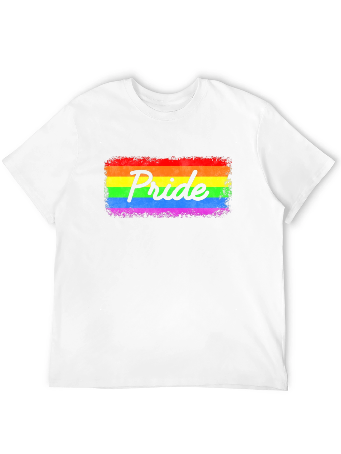 Pride Rainbow Graphic Black T-Shirt